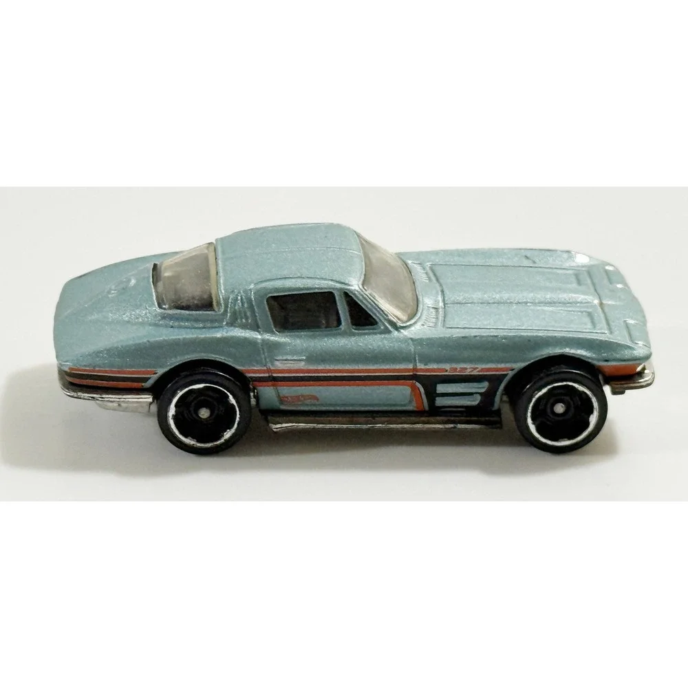 Hot Wheels 1964 Corvette Sting Ray Kids 1:64 Blue Diecast Muscle Car 2007 Mattel
